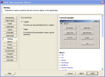 HTML Help Generator for Microsoft Access 2.2 screenshot