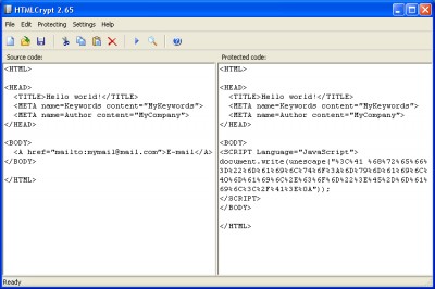 HTMLCrypt 2.65 screenshot
