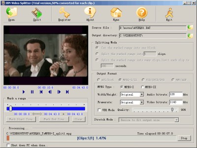 IBN Video Splitter 2.2.1 screenshot