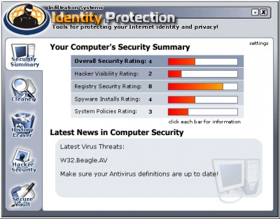 Identity Protection 1.5 screenshot