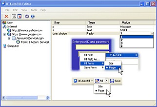 IE AutoFill 3.41 screenshot