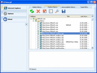 IEHistoryX 2.2.6.70 screenshot