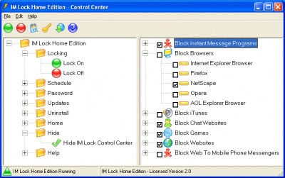 IM Lock Home Edition 2007 screenshot