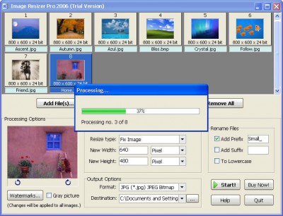 Image Resizer Pro 2006 2.6.7 screenshot