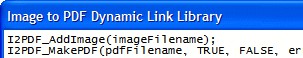 Image to PDF Dynamic Link Library 2.73 screenshot