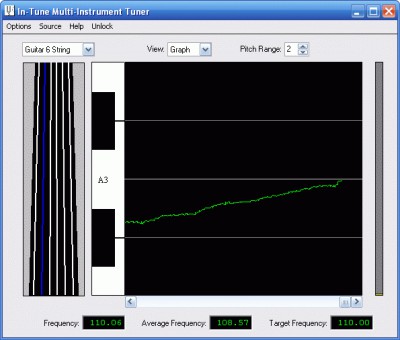 In-Tune Multi-Instrument Tuner 1.97 screenshot