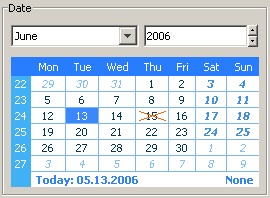 Java Calendar Component 4.1 screenshot