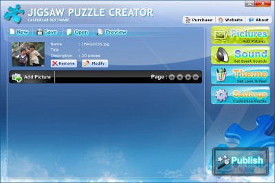 Jigsaw Puzzle Creator 3.1.0 screenshot