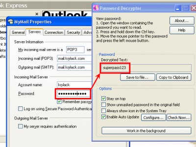 KRyLack Password Decryptor 2.20 screenshot