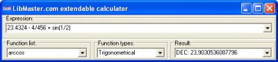 LibMaster.com Extendable Calculator 1.2 screenshot