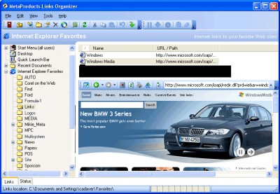 Links Organizer 2.3 screenshot