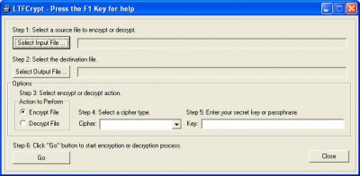 LTFCrypt 1.1 screenshot