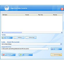 Magic iPod Video Converter 8.0.7.25 screenshot