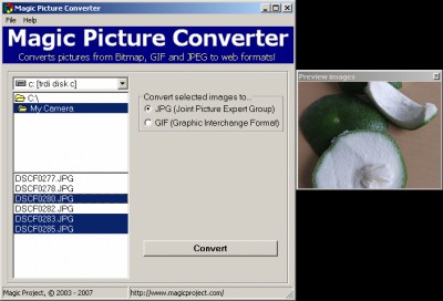 Magic Picture Converter 1.3 screenshot