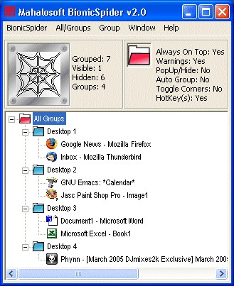 Mahalosoft BionicSpider 2.0.0 screenshot