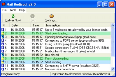 Mail Redirect 2.1.402 screenshot