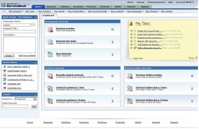 ManageEngine ServiceDesk Plus 9.1 screenshot