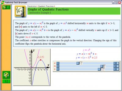 MathAid Precalculus 28.63 screenshot