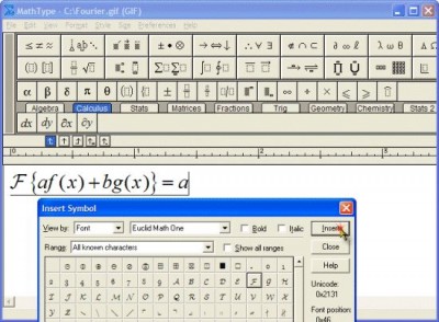 MathType 5.1 screenshot