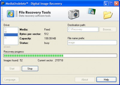 MediaUndelete 2.0 screenshot
