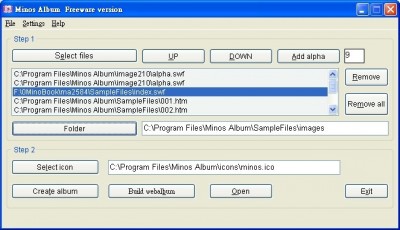 Minos Album 2.6.9.319 screenshot