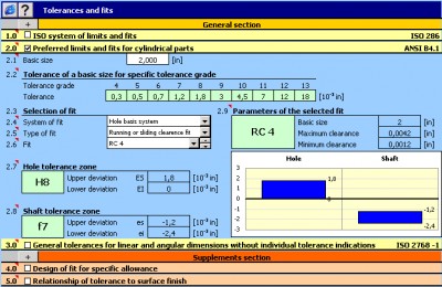 MITCalc - Tolerances 1.18 screenshot