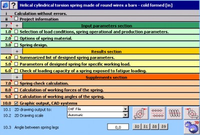 MITCalc - Torsion Springs 1.20 screenshot