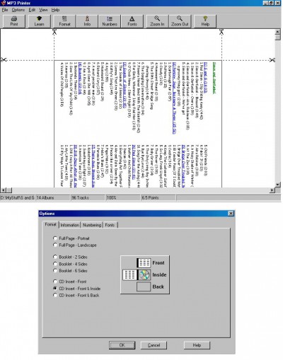 MP3 Printer 1.08 screenshot