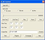 MP3 Splitter 3.2.4.9 screenshot