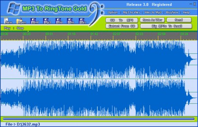 MP3 To Ringtone Gold 8.7 screenshot