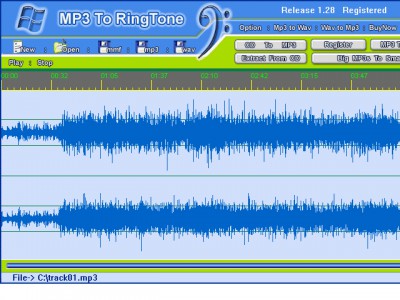 MP3 To Ringtone 1.36 screenshot