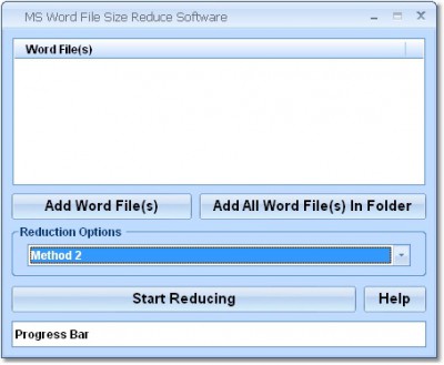 MS Word File Size Reduce Software 7.0 screenshot