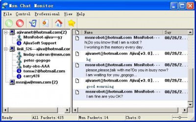 MSN Chat Monitor 2.8.90526 screenshot