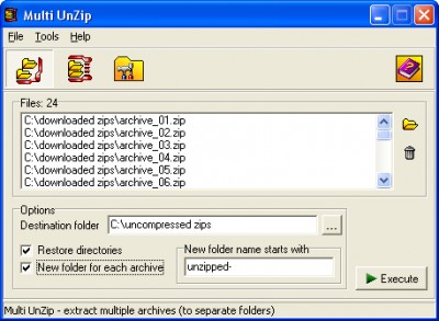 Multi-ZIP-licity 2.0 screenshot