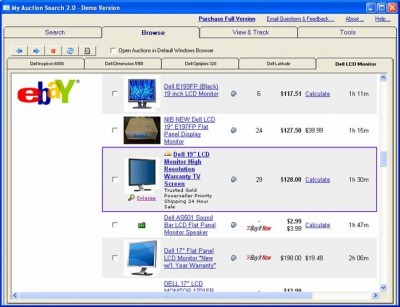 My Auction Search Browser for eBay 2.2.0 screenshot