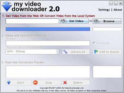 My Video Downloader 2.0 screenshot