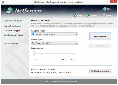 NetScream 2.5.20.201 screenshot