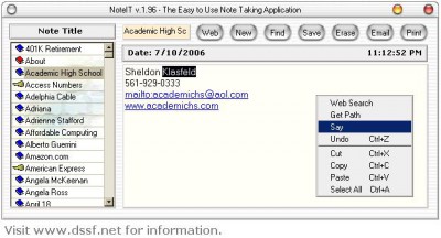 NoteIT 1.96 screenshot