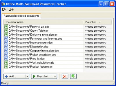 Office Multi-document Password Cracker 1.0.0.4 screenshot