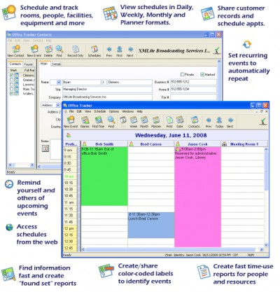 Office Tracker Scheduling Software 10.0 screenshot