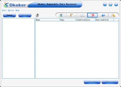 Okoker Removable Data Recovery 5.4 screenshot