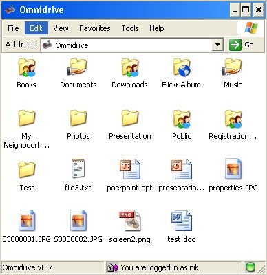 Omnidrive 0.7 screenshot