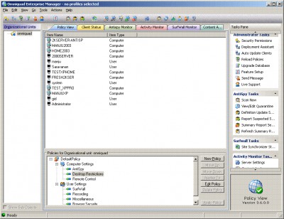 Omniquad Surfwall - Enterprise Manager 2.882 screenshot
