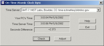 On-Time Atomic Clock Sync 2.0 screenshot