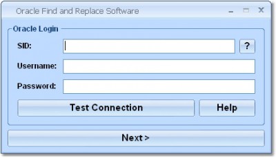Oracle Find and Replace Software 7.0 screenshot