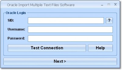 Oracle Import Multiple Text Files Software 7.0 screenshot