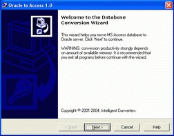 Oracle to Access 3.1 screenshot