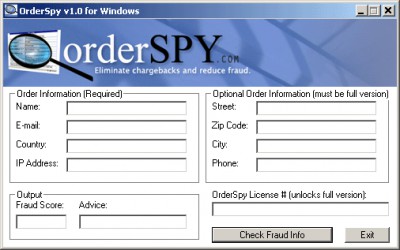 OrderSpy 1.0 screenshot