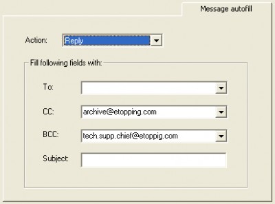 Outlook Message Autofill 1.50 screenshot