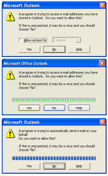 Outlook Security Manager 1.5 screenshot